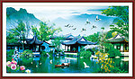 山水画 风景园林 园林风景