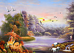 油画风景 山水油画
