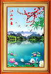 桂林山水 天鹅