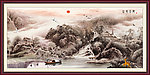 风景画 山村水乡