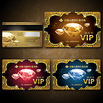 高级钻石vip贵宾卡设计模板