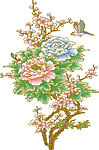 梅花牡丹(通道分层)