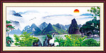 巨幅山水画