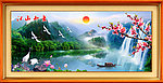 流水生财 江山如画