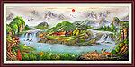 油画风景 聚宝盆油画