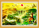 油画山水 风景