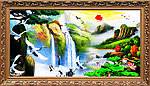 油画山水 油画风景