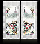 移门山水画 国画山水
