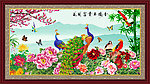 孔雀牡丹图
