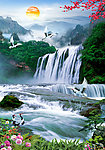 山水画 流水生财