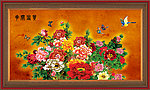 油画 花开富贵