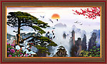 山水风景 迎客松