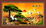 山水风景 迎客松