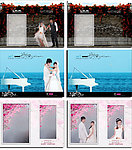 婚纱照片背景模板