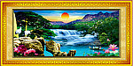 风景 山水 迎客松 山水画 山水风景