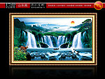 山水画 财源滚滚 流水生财