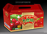 樱桃水果礼盒包装设计 （平面图）