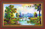 风景油画 田园油画 油画风景