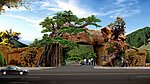 假山古树大门