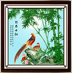 国画 竹子