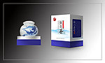 传统青花瓷风格茶叶包装(详细分层图)