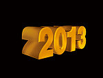 2013立体字
