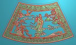 精雕图 八仙之吕洞宾 扇形 jdp