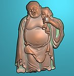 精雕图 十八罗汉挂件之六