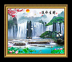 流水生财挂画