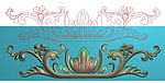 精雕图 大门用洋花 jdp