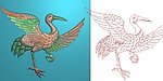 精雕图 鹤 jdp
