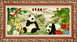 工笔挂画 富贵团圆
