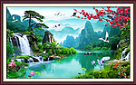 巨幅山水画