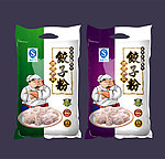 面粉包装（平面分层矢量图）