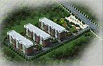小区鸟瞰图4面模型