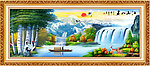 山水画 油画风景