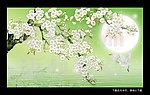 无框画梨花