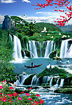 山水画 迎客松