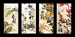 无框画 梅兰竹菊