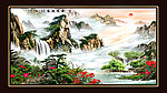 巨幅山水画