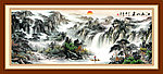 山水国画 山水