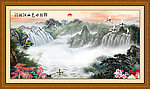 巨幅山水画