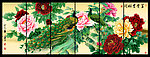 牡丹 六条屏 巨幅牡