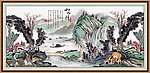 巨幅山水画