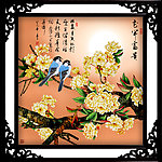 花鸟画 花开富贵