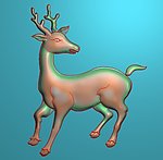 精雕图 鹿1 jdp