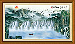 巨幅山水画