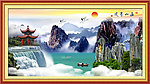 巨幅山水画