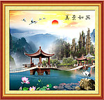 巨幅山水画