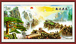 巨幅山水画